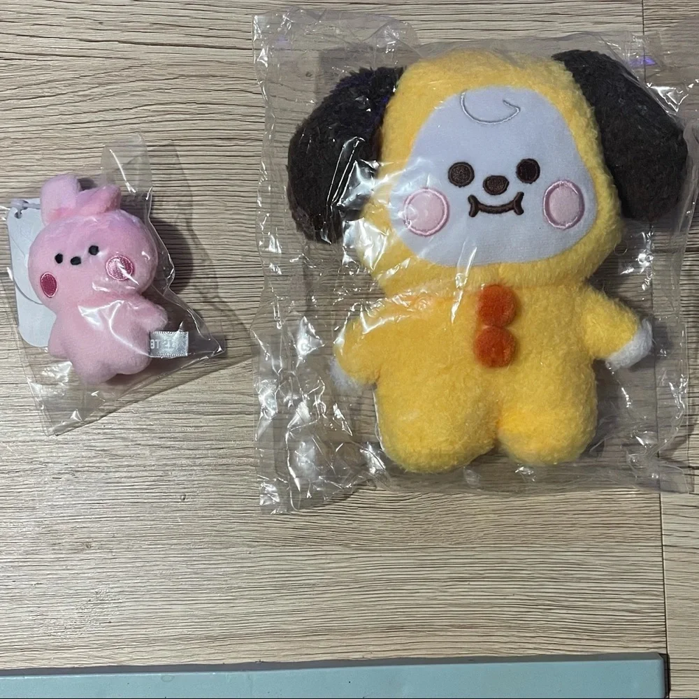 BT21 Japan Chimmy Tatton S Plush and Cooky My Little Buddy Keychain Plush